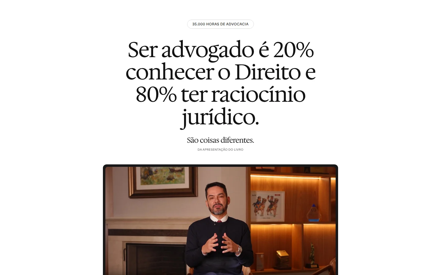Página de venda do livro 35 Mil Horas, de Alexander Leite